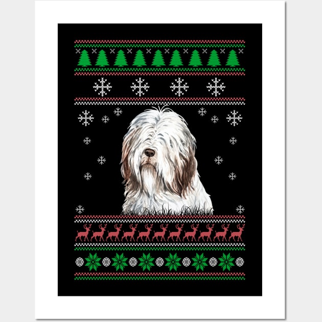 Cute Bearded Collie Dog Lover Ugly Christmas Sweater For Women And Men Funny Gifts Wall Art by uglygiftideas